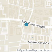 Map location of 9809 Richmond Avenue #E16, Houston, TX 77042