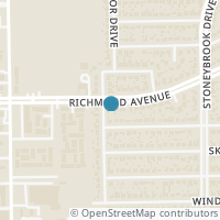 Map location of 8019 Richmond Avenue, Houston, TX 77063