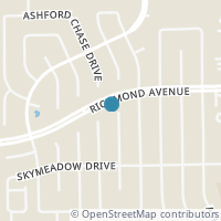 Map location of 3210 Westwick Dr #H, Houston TX 77082