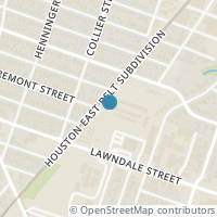 Map location of 1726 La Magnolia Drive, Houston, TX 77023