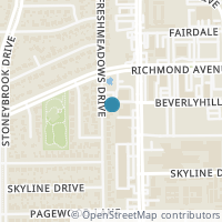 Map location of 3231 Freshmeadows Dr, Houston TX 77063