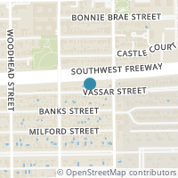 Map location of 1628 Vassar Street, Houston, TX 77006