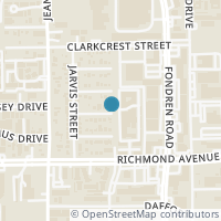 Map location of 9002 Topaz Street, Houston, TX 77063