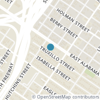 Map location of 2215 Truxillo St, Houston TX 77004