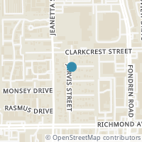 Map location of 3101 Jarvis Street, Houston, TX 77063