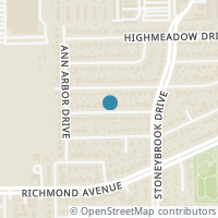 Map location of 7910 Meadowcroft Drive, Houston, TX 77063