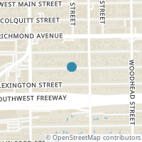 Map location of 1927 Norfolk Street, Houston, TX 77098
