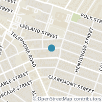 Map location of 5014 Pease Street, Houston, TX 77023