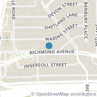 Map location of 4646 Richmond Avenue, Houston, TX 77027