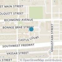 Map location of 1415 Bonnie Brae Street #D, Houston, TX 77006