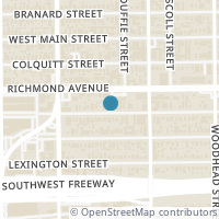 Map location of 1940 Portsmouth Street, Houston, TX 77098