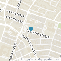 Map location of 4923 Leeland Street, Houston, TX 77023