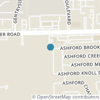 Map location of 2702 Ashford Trail Dr, Houston TX 77082