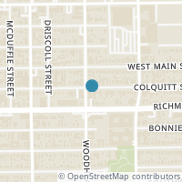 Map location of 1755 Colquitt Street #6, Houston, TX 77098