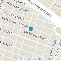 Map location of 3306 Bremond Street, Houston, TX 77004