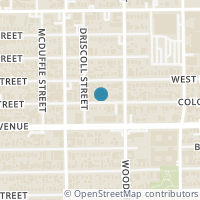 Map location of 1826 Colquitt Street #A, Houston, TX 77098