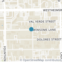 Map location of 5801 Winsome Lane #204, Houston, TX 77057