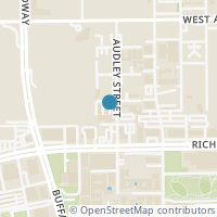 Map location of 3302 Audley Street #110, Houston, TX 77098
