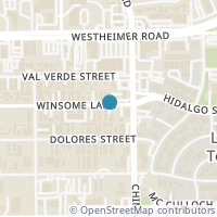Map location of 5615 Winsome Lane #D, Houston, TX 77057