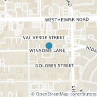 Map location of 5632 Winsome Lane, Houston, TX 77057