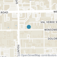 Map location of 5910 Winsome Lane #2, Houston, TX 77057