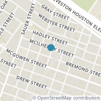 Map location of 2400 & 2412 Burkett Street #2, Houston, TX 77004