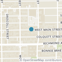 Map location of 1723 W Main Street, Houston, TX 77098