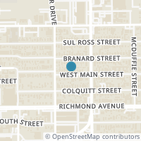Map location of 2126 W Main St, Houston TX 77098