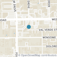 Map location of 5922 Val Verde St, Houston TX 77057