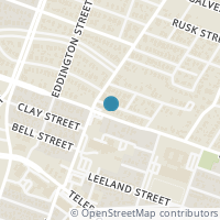 Map location of 4808 Oakland Street, Houston, TX 77023