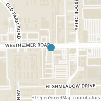 Map location of 2710 Hullsmith Drive #501, Houston, TX 77063