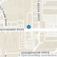 Map location of 7900 Westheimer Road #215, Houston, TX 77063