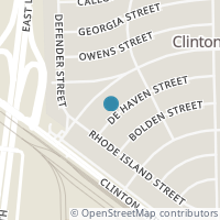 Map location of 125 De Haven St, Houston TX 77029