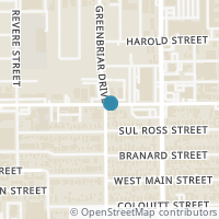 Map location of 3109 Greenbriar Drive #F, Houston, TX 77098