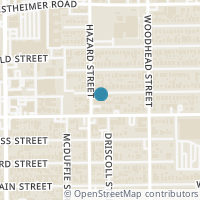 Map location of 1849 Marshall St #25, Houston TX 77098