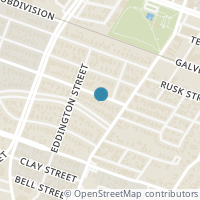 Map location of 4722 Mckinney Street, Houston, TX 77023