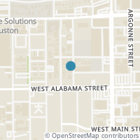 Map location of 2918 Virginia St, Houston TX 77098