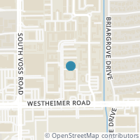 Map location of 2621 Marilee Lane #2, Houston, TX 77057