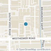 Map location of 2555 Marilee Lane #4, Houston, TX 77057