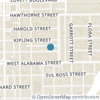 Map location of 606 Marshall Street #B14, Houston, TX 77006