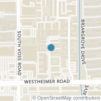 Map location of 2525 Marilee Lane #2, Houston, TX 77057