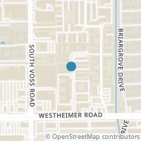 Map location of 2574 Marilee Lane #2, Houston, TX 77057