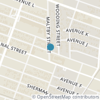 Map location of 800 Maltby Street, Houston, TX 77011