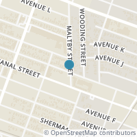 Map location of 805 Maltby Street, Houston, TX 77011