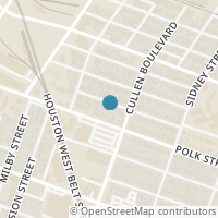 Map location of 4006 Dallas Street, Houston, TX 77023