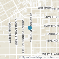 Map location of 3410 Yoakum Blvd, Houston TX 77006