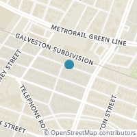 Map location of 4508 Rusk Street, Houston, TX 77023