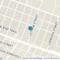 Map location of 214 Latham St #1, Houston TX 77011
