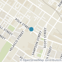 Map location of 1304 Roberts Street, Houston, TX 77003