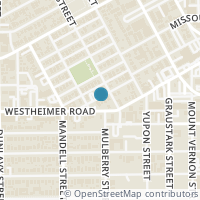 Map location of 1709 California Street, Houston, TX 77006